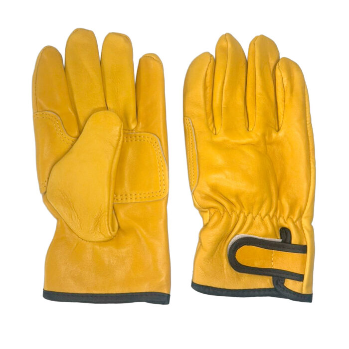 Guantes de cuero amarillos