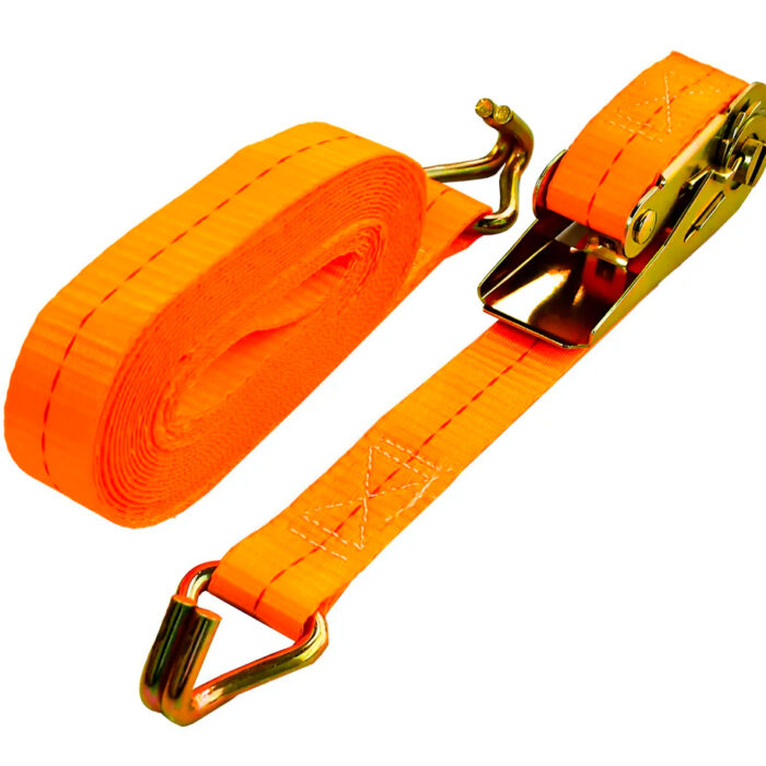 Reata de 1 Pulgada X 5 Metros Naranja Con Ratchet