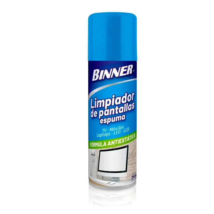 Limpiador de pantallas espuma Binner 240ml